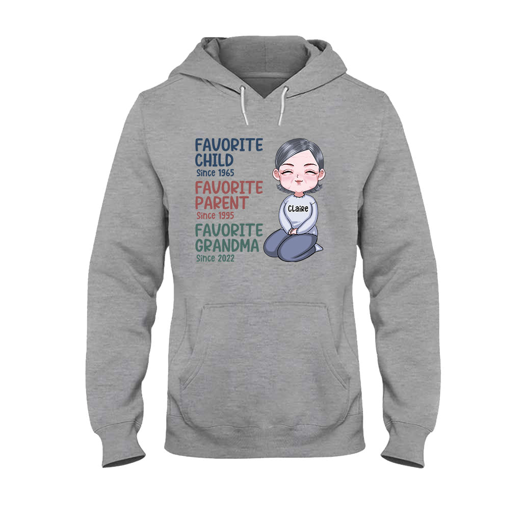 Mamie préférée depuis toujours - T-shirt et sweat à capuche personnalisés « Mamie préférée »