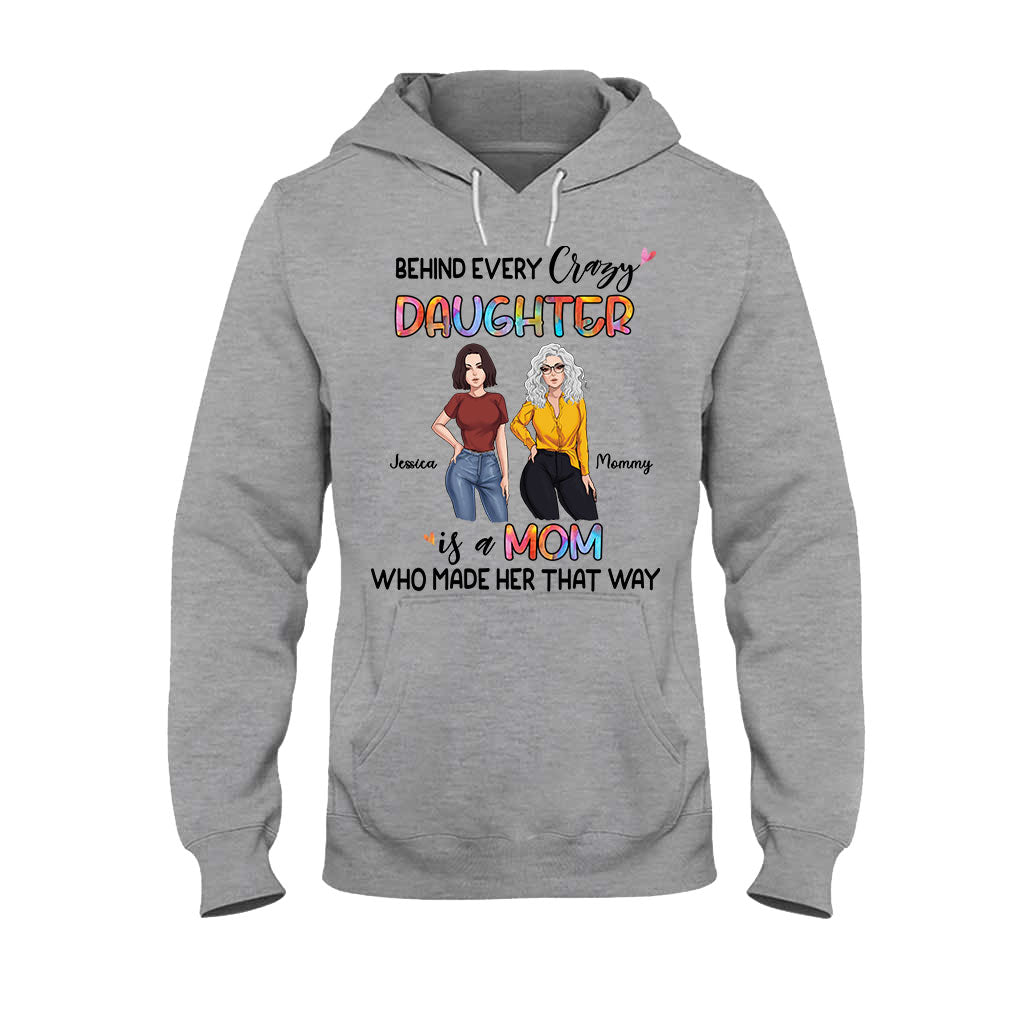 Derrière chaque fille - T-shirt et sweat à capuche personnalisés pour la fête des mères
