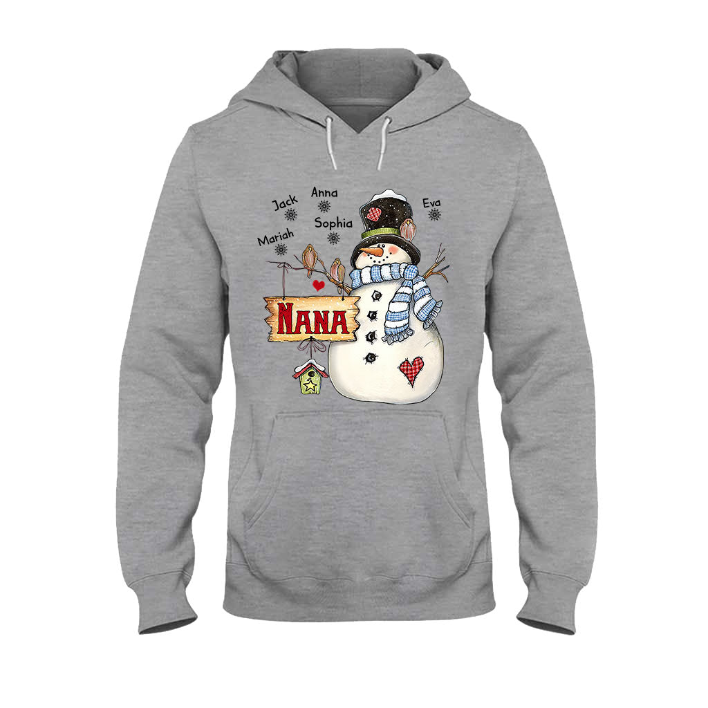 T-shirt et sweat à capuche personnalisés « Nana Snowman » pour grand-mère
