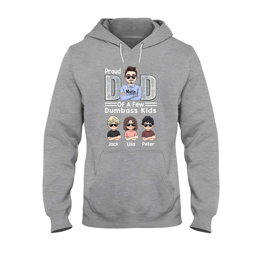 Fier papa de quelques enfants - T-shirt et sweat à capuche personnalisés pour la fête des pères