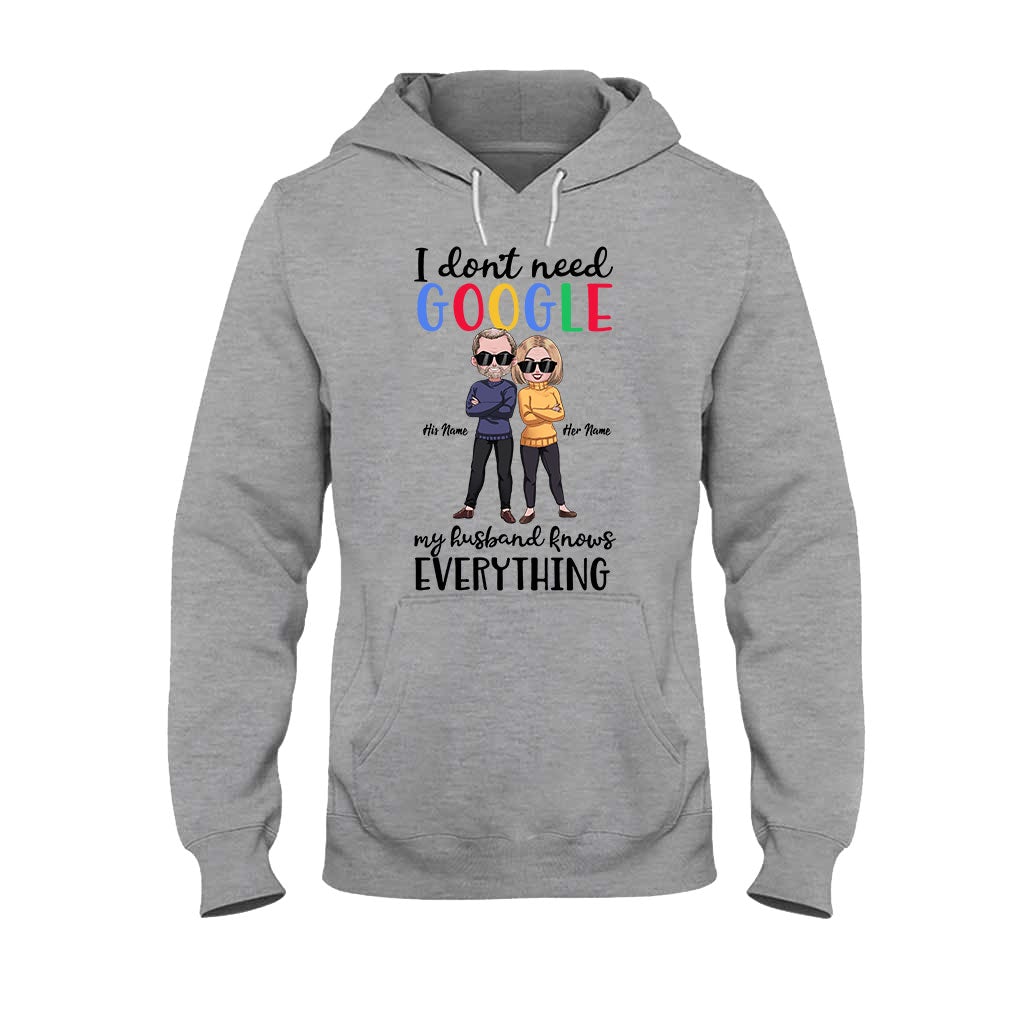 Je n'ai pas besoin de Google - T-shirt et sweat à capuche personnalisés pour couples