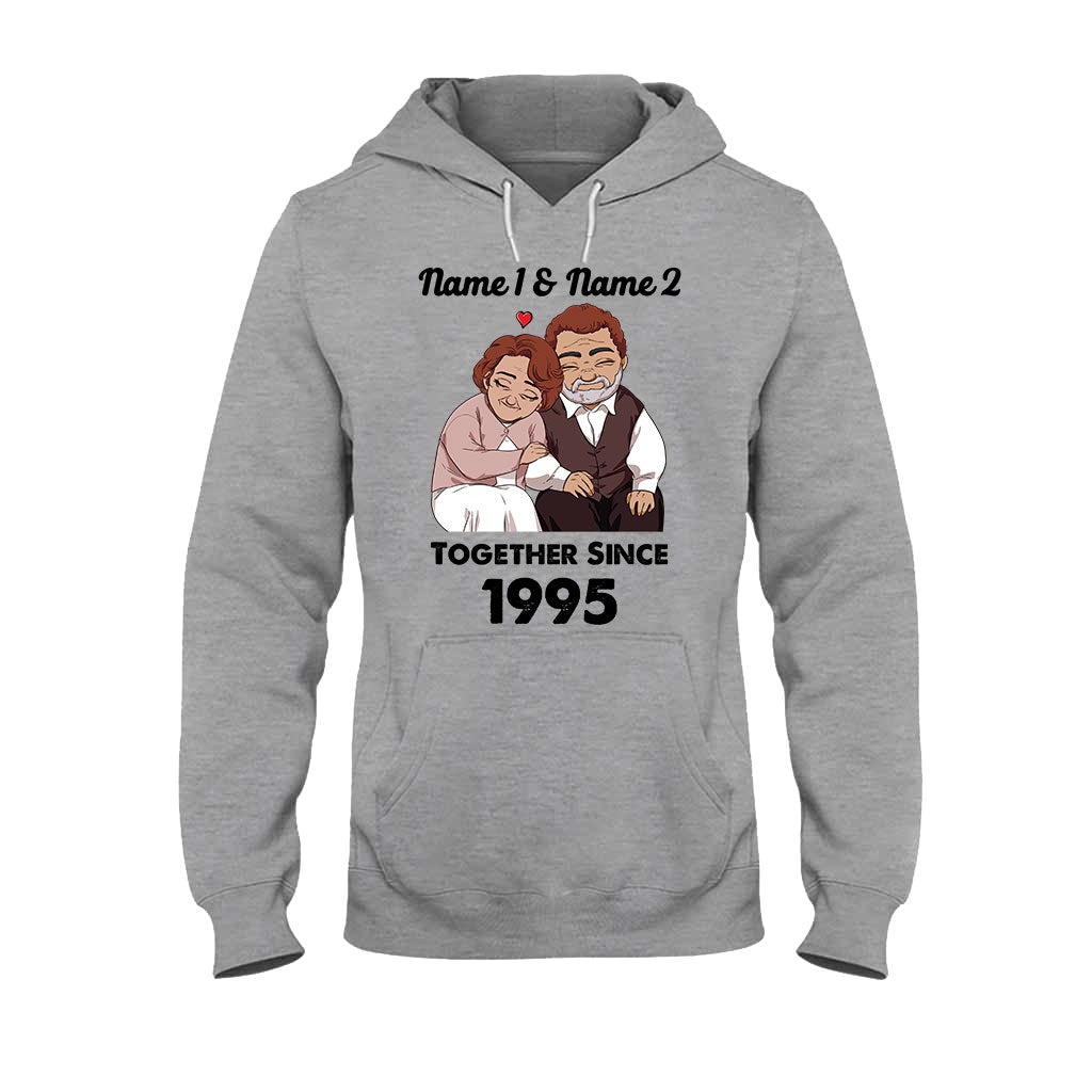 Mari et femme ensemble depuis - T-shirt et sweat à capuche personnalisés pour couples