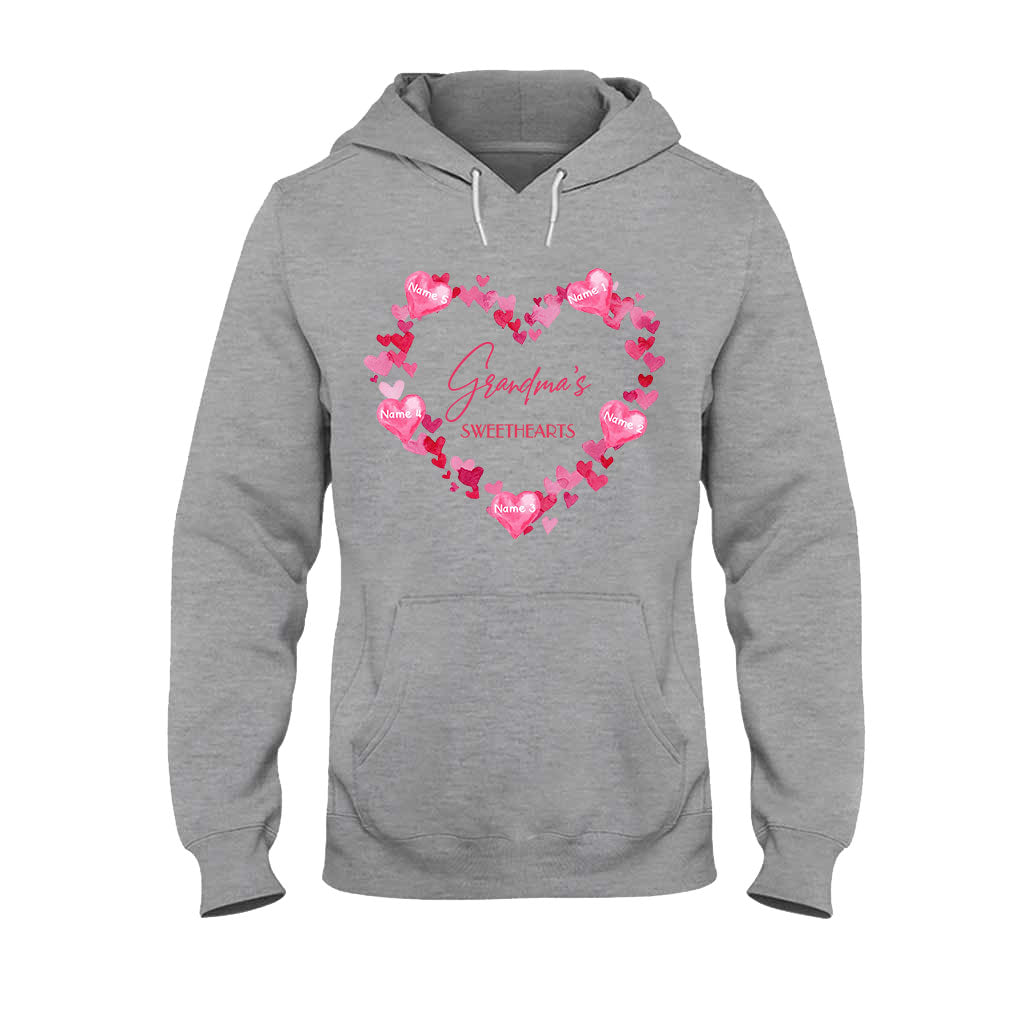 Les amoureux de grand-mère - T-shirt et sweat à capuche personnalisés pour la Saint-Valentin.