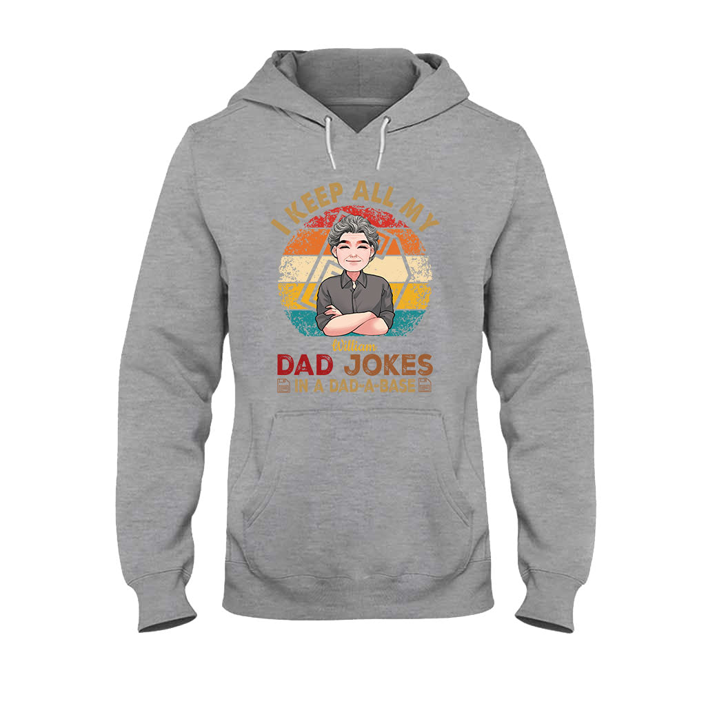 Je garde toutes mes blagues de papa - T-shirt et sweat à capuche personnalisés pour papa