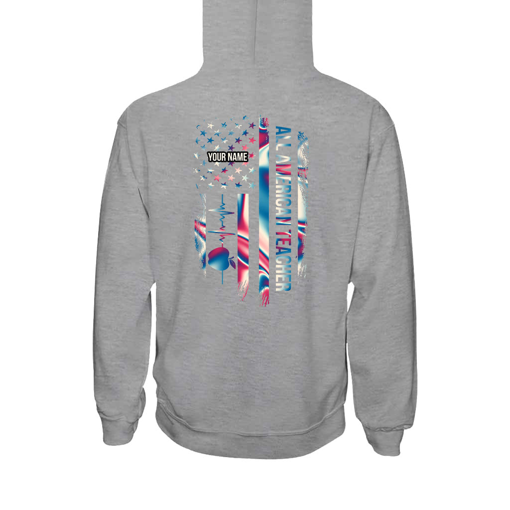 Professeur fier - T-shirt et sweat à capuche personnalisés pour la fête de l'indépendance