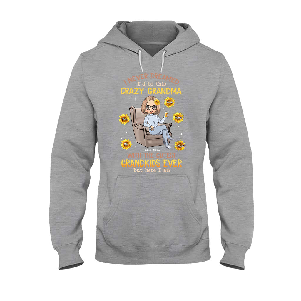 Je n'aurais jamais imaginé être cette grand-mère folle des plus adorables petits-enfants - T-shirt et sweat à capuche personnalisés