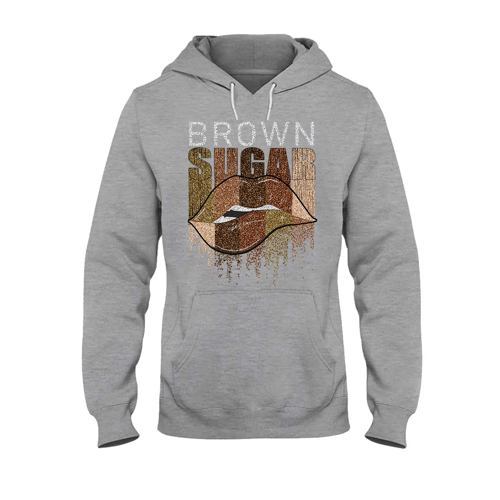 Brown Sugar - T-shirt et sweat à capuche afro-américains avec imprimé à paillettes imitation 1121