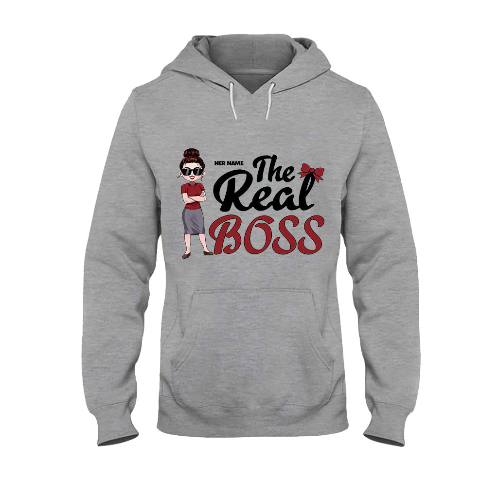 Le patron, le vrai patron - T-shirt et sweat à capuche personnalisés pour couples