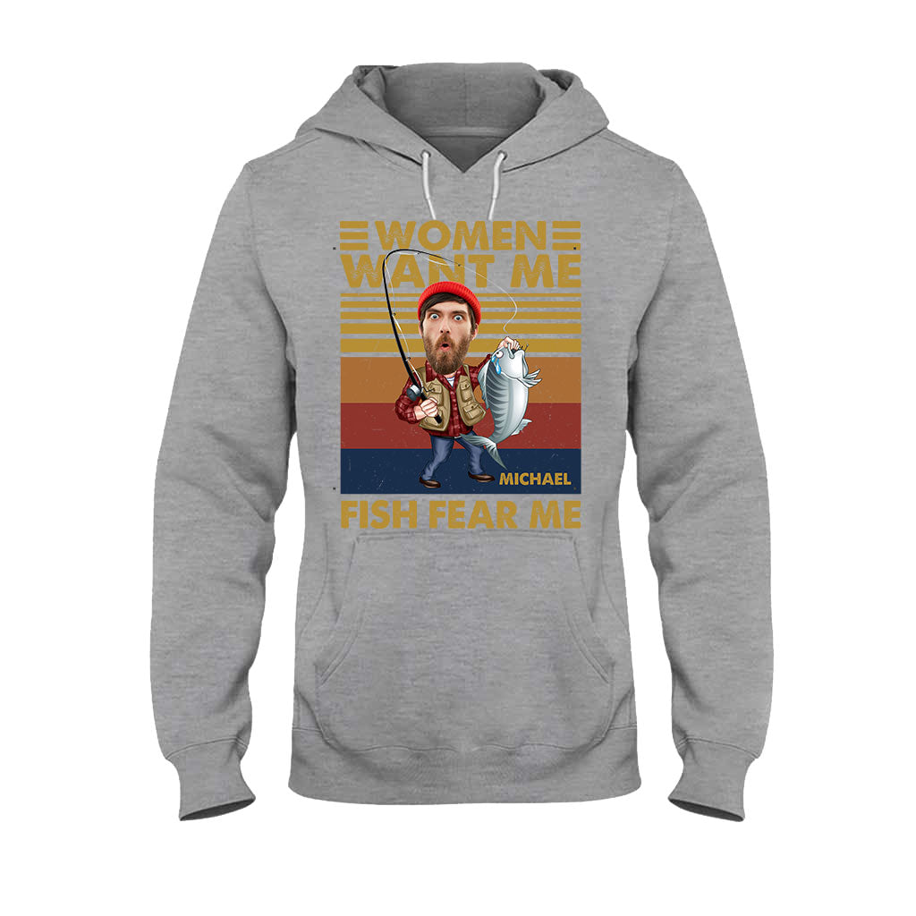 Les femmes me désirent, les poissons me craignent - T-shirt et sweat à capuche de pêche personnalisés