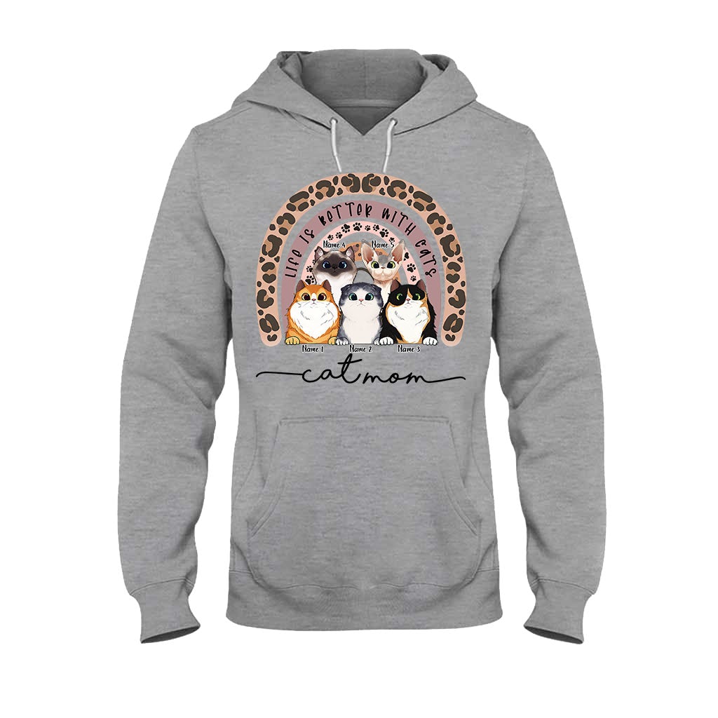 Maman Chat - T-shirt et sweat à capuche personnalisés pour chats