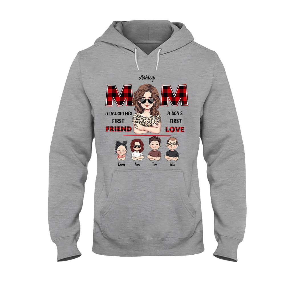 Maman, première amie, premier amour - T-shirt et sweat à capuche personnalisés « Maman, première amie, premier amour »