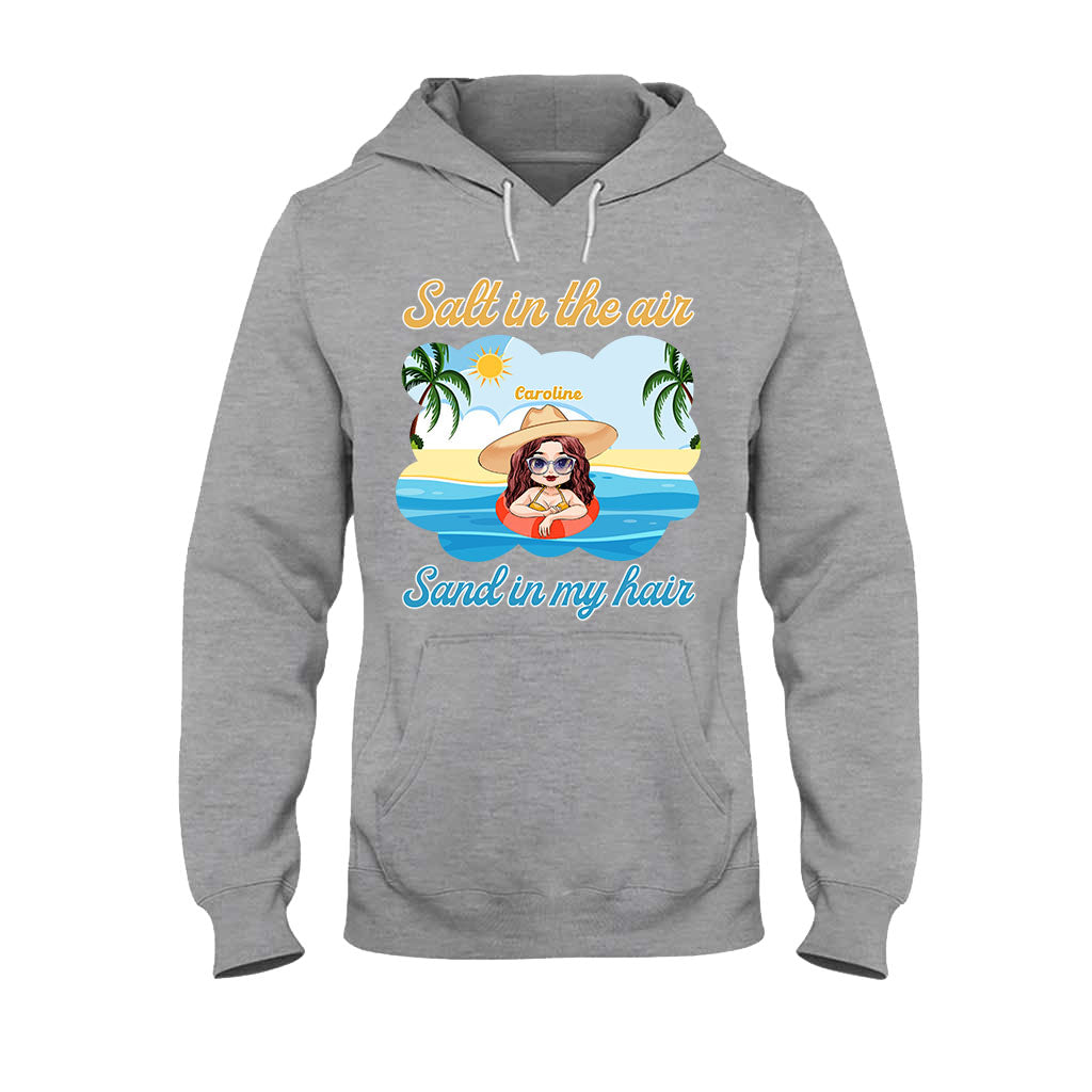 Sel dans l'air, sable dans les cheveux - T-shirt et sweat à capuche personnalisés pour les amoureux de la mer