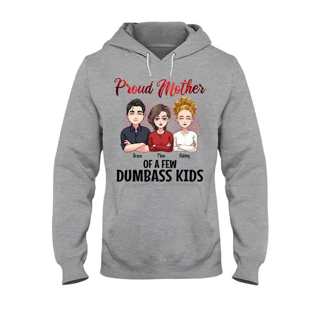 Fière maman de quelques enfants idiots - T-shirt et sweat à capuche personnalisés pour la fête des mères