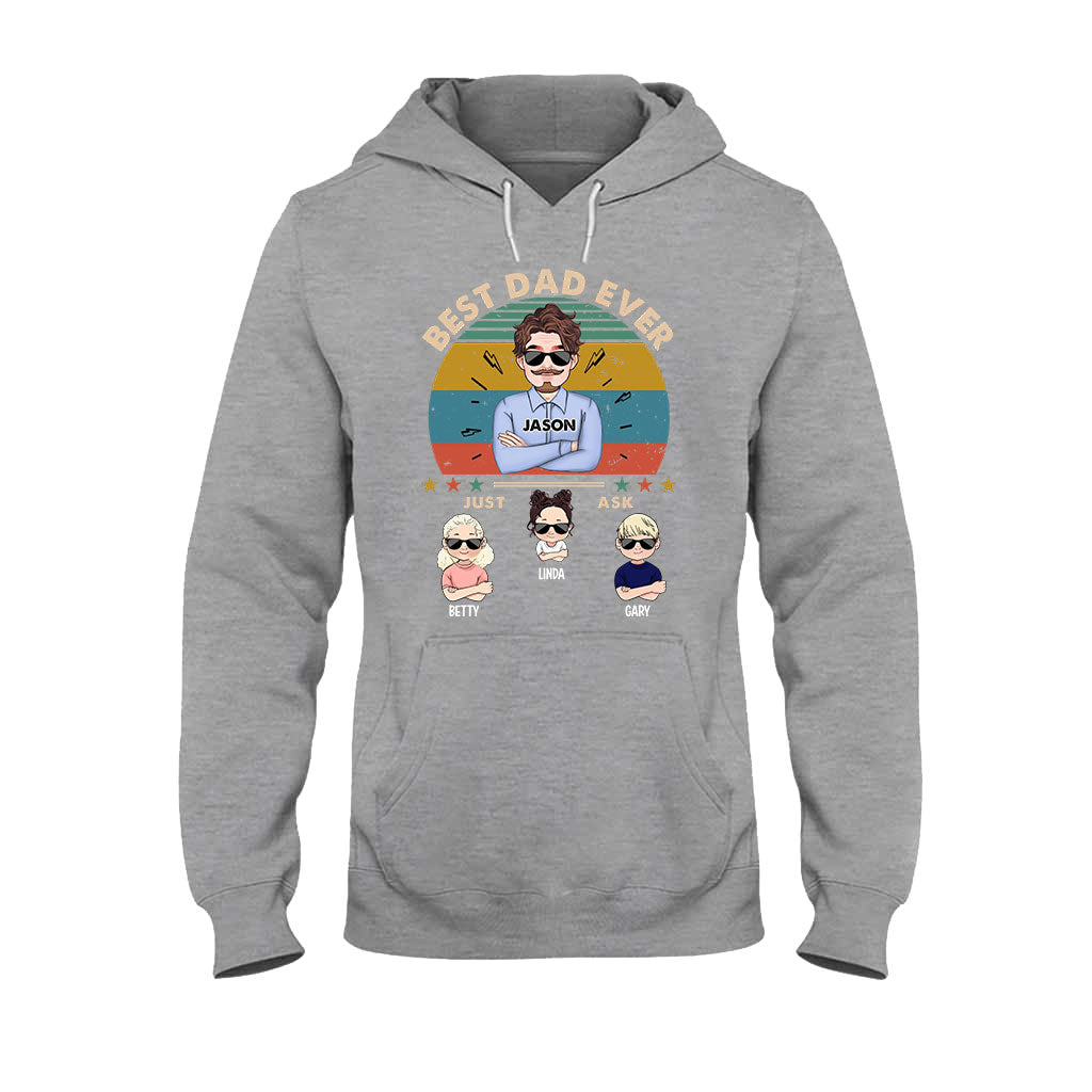 Meilleur papa du monde - T-shirt et sweat à capuche personnalisés pour papa