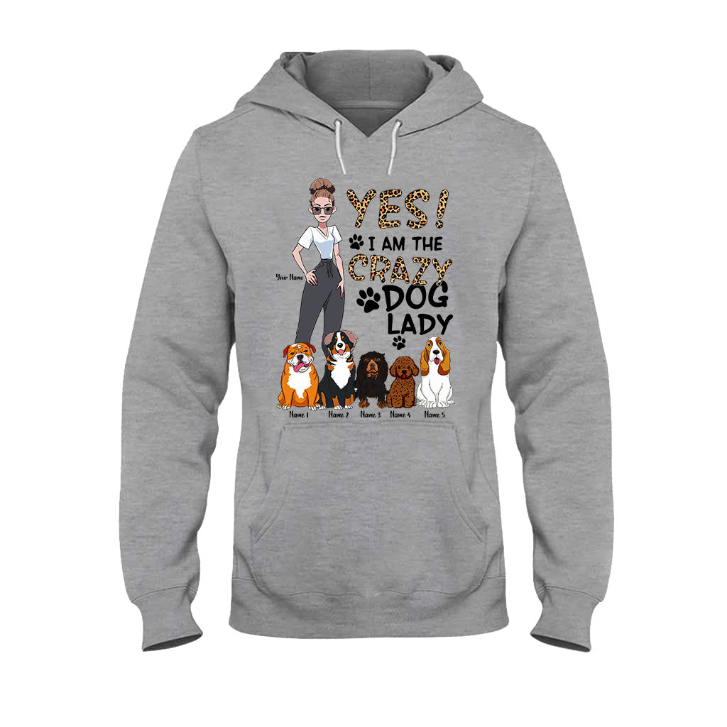 Oui, je suis la folle aux chiens - T-shirt et sweat à capuche personnalisés pour chiens