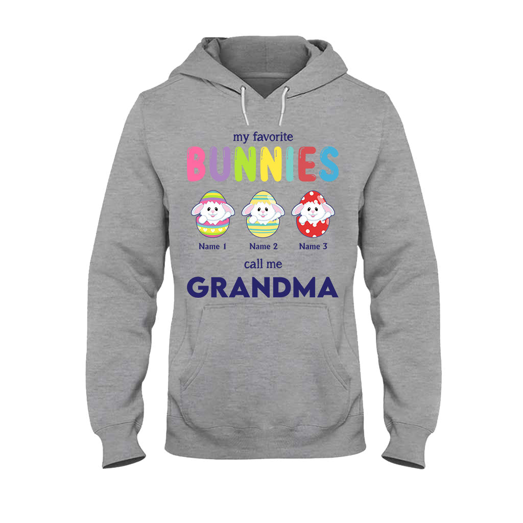 Mes lapins préférés m'appellent grand-mère - T-shirt et sweat à capuche personnalisés pour la fête des mères et Pâques