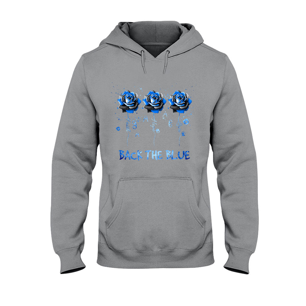 T-shirt et sweat à capuche Blue Roses - Policier 062021