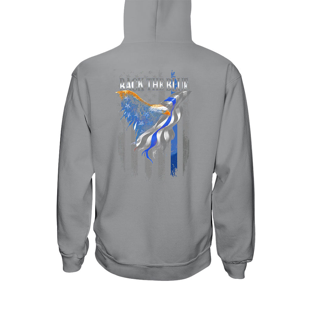 Ligne bleue - T-shirt et sweat à capuche d'agent de police 0621