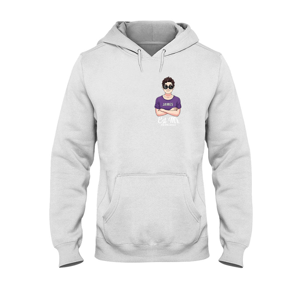 Monsieur et Madame - T-shirt et sweat à capuche personnalisés pour couples