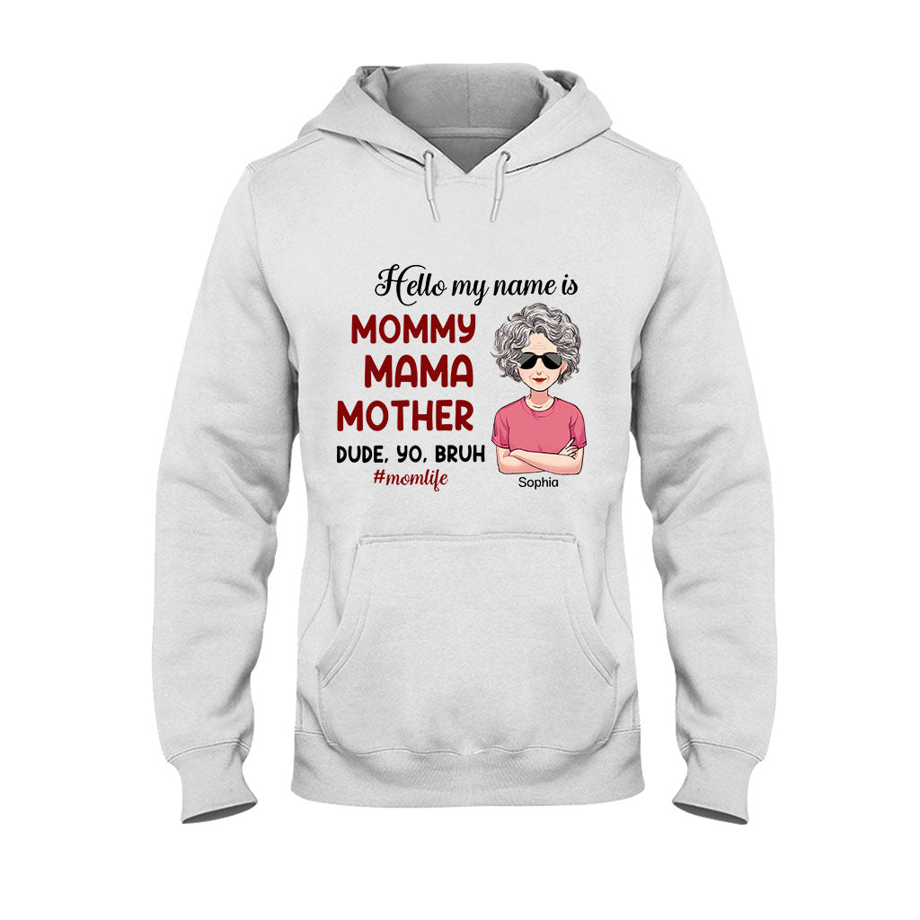 Bonjour, je m'appelle... - T-shirt et sweat à capuche personnalisés pour la fête des mères