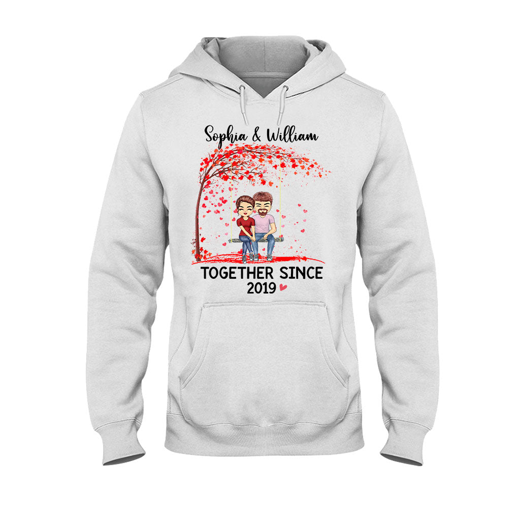 Together Since - Personalized Couple T-shirt and Hoodie
