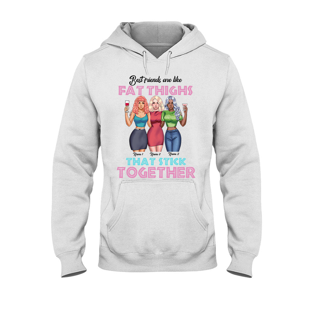 Les meilleures amies sont comme des cuisses bien charnues - T-shirt et sweat à capuche personnalisés pour meilleures amies