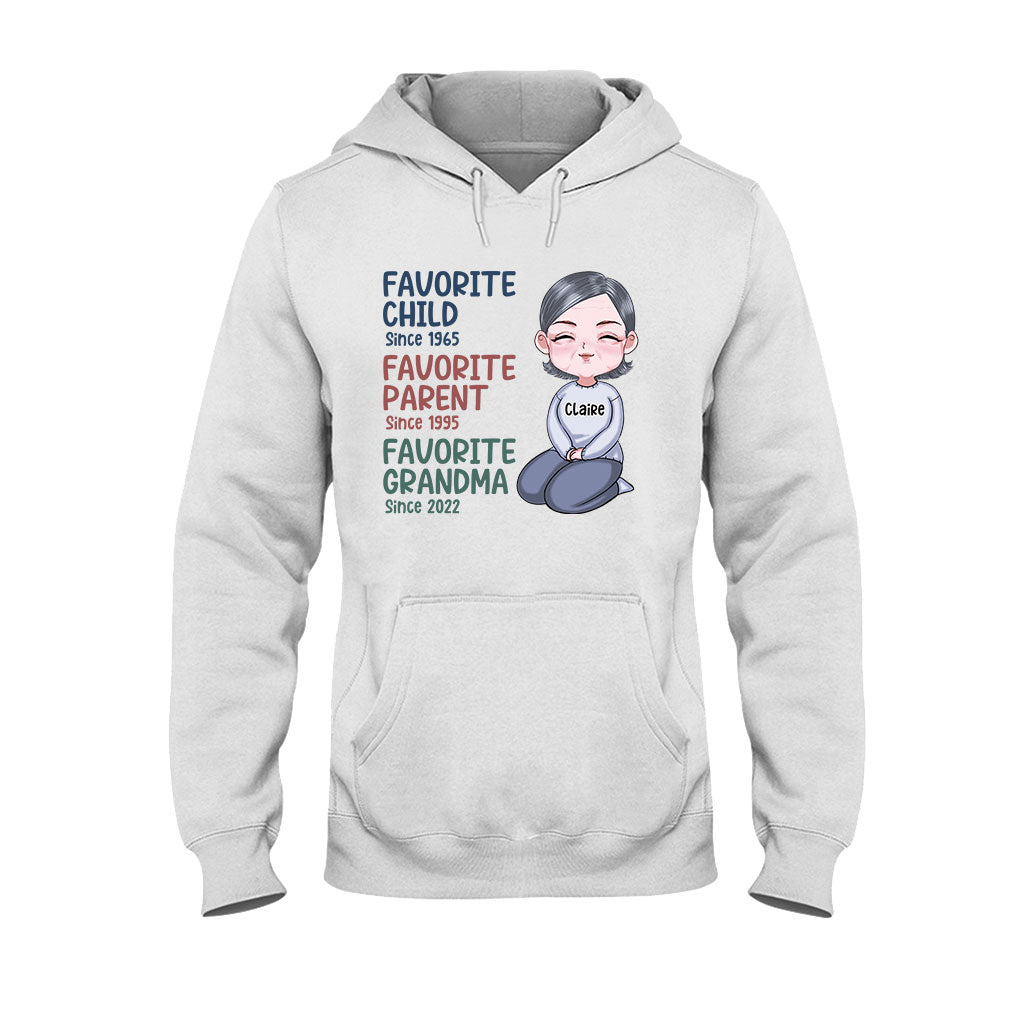 Mamie préférée depuis toujours - T-shirt et sweat à capuche personnalisés « Mamie préférée »