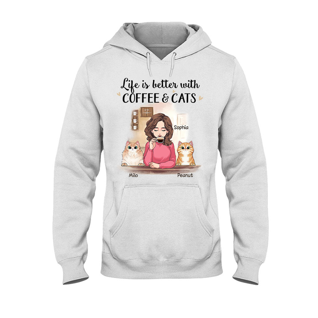 Life Is Better With Cat - Personalized Mother's Day Cat T-shirt and Hoodie