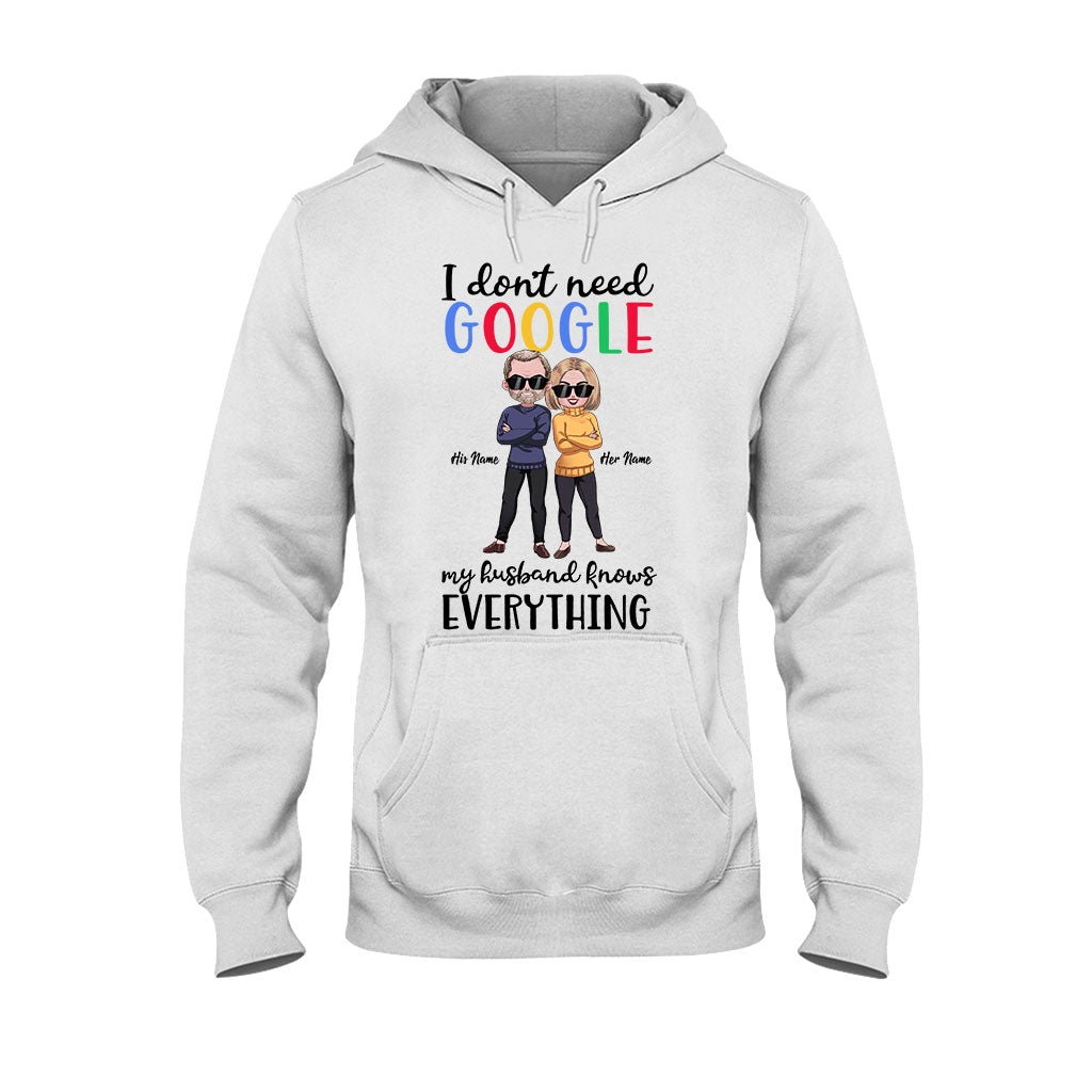 Je n'ai pas besoin de Google - T-shirt et sweat à capuche personnalisés pour couples