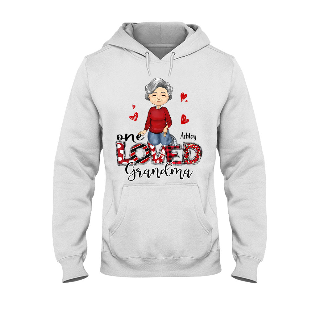 One Loved Grandma - Personalized Valentine Grandma T-shirt and Hoodie