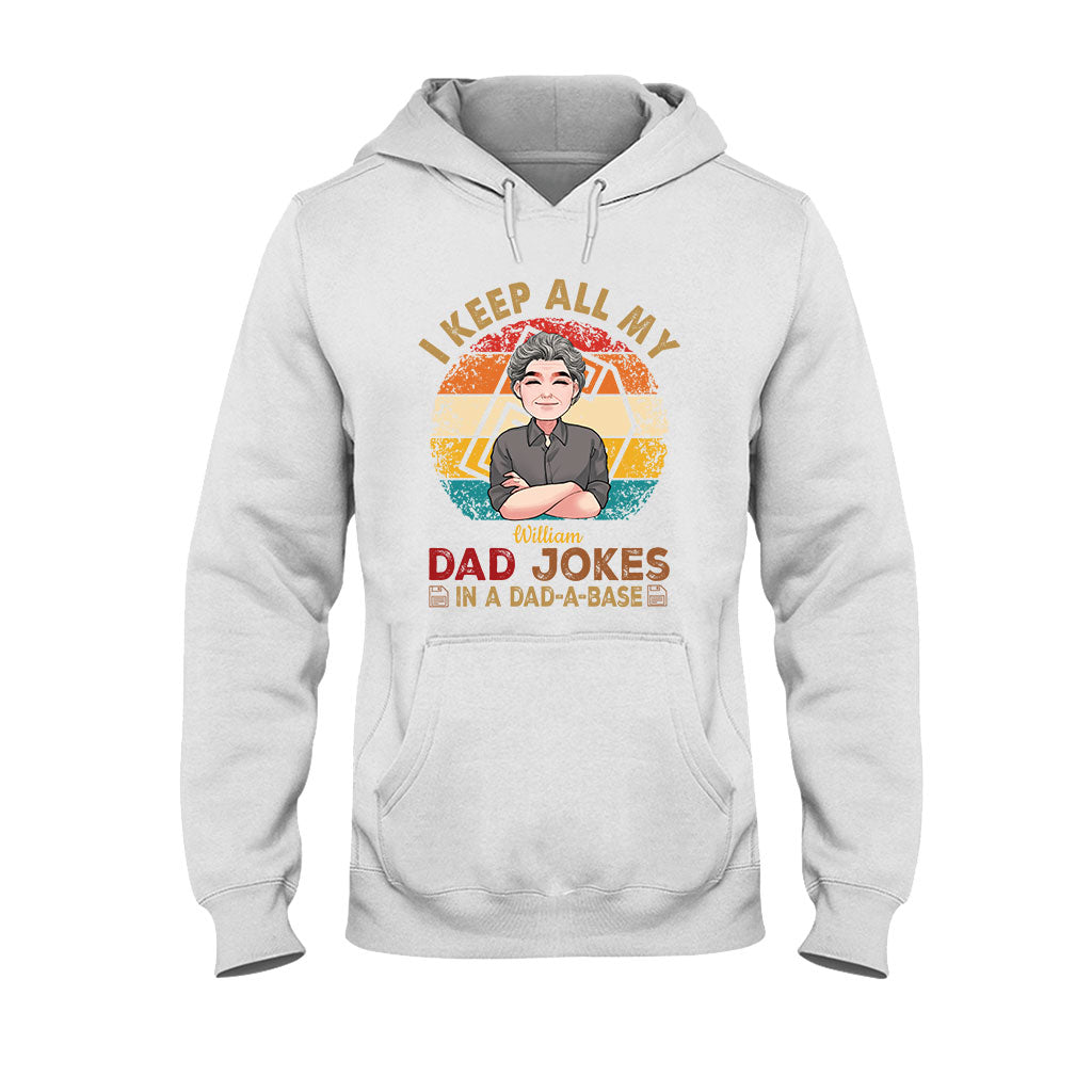 Je garde toutes mes blagues de papa - T-shirt et sweat à capuche personnalisés pour papa