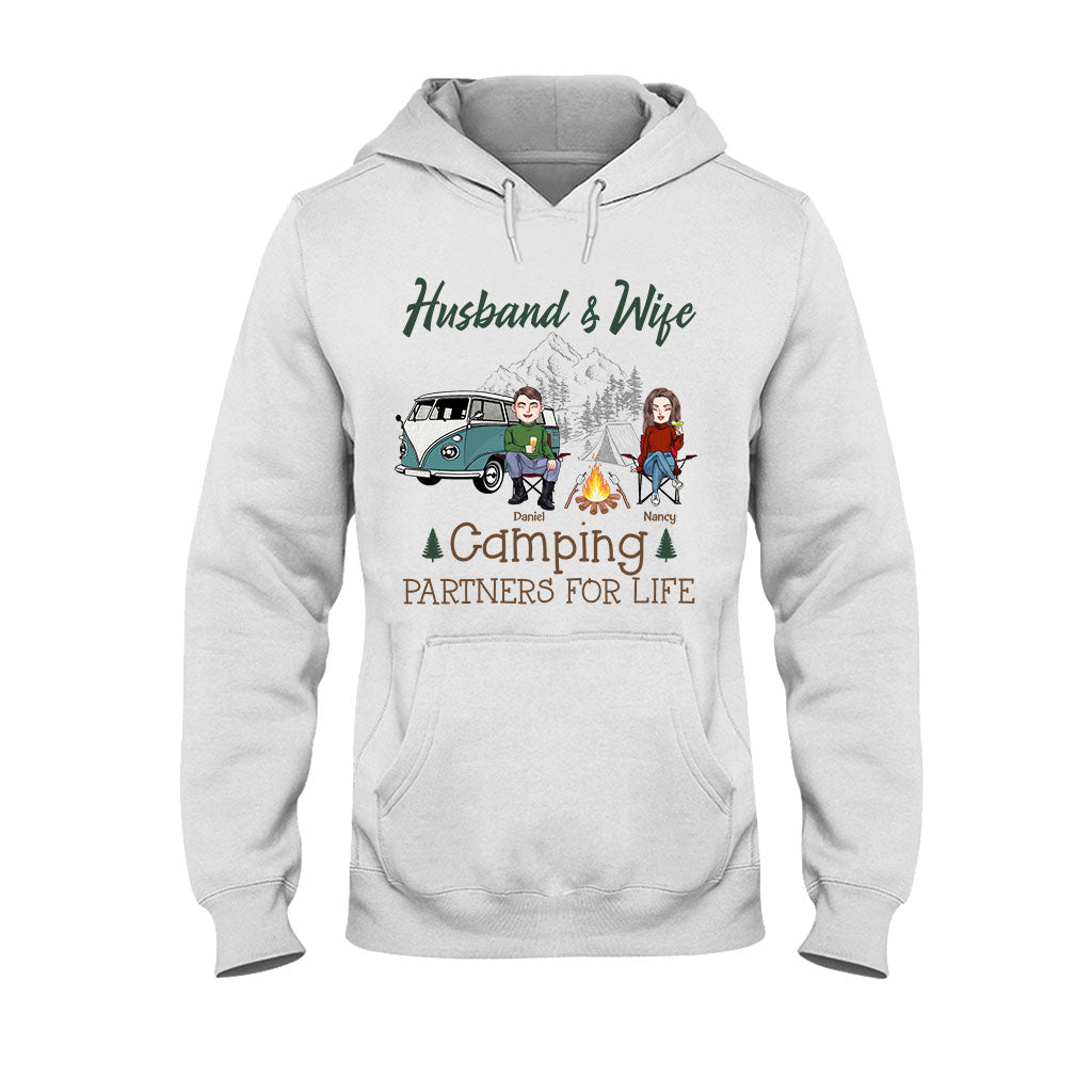 Couple de campeurs pour la vie - T-shirt et sweat à capuche personnalisés pour couples.