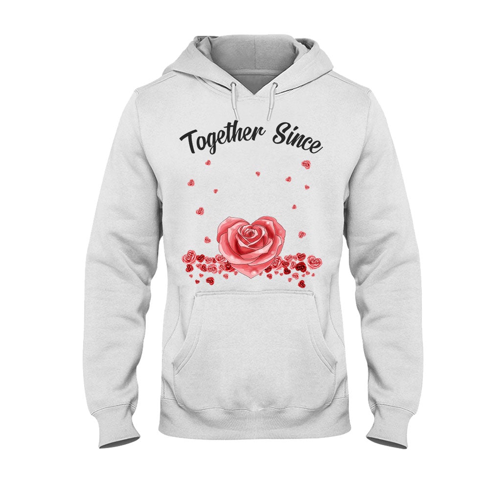 Together Since - Personalized Couple T-shirt and Hoodie
