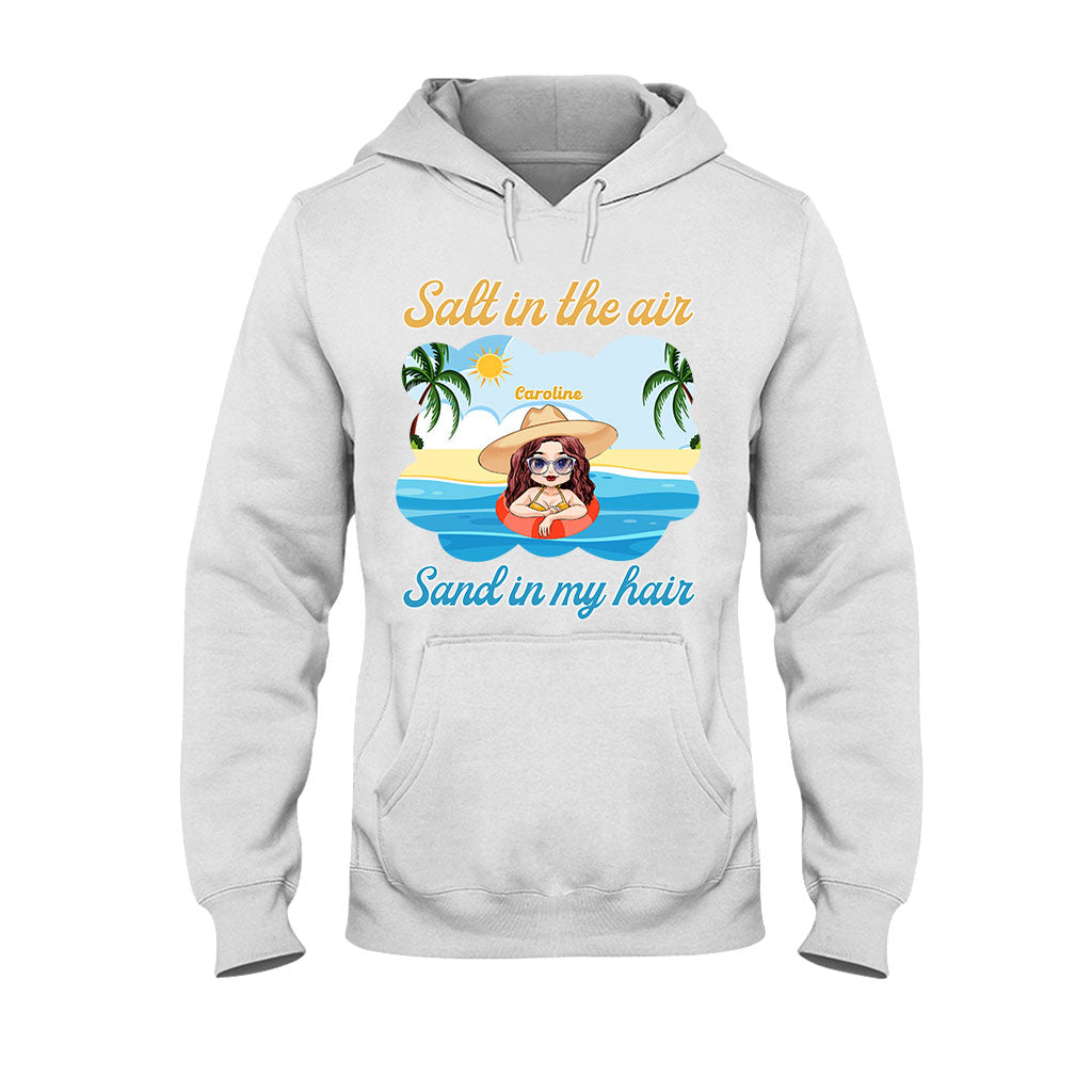 Sel dans l'air, sable dans les cheveux - T-shirt et sweat à capuche personnalisés pour les amoureux de la mer