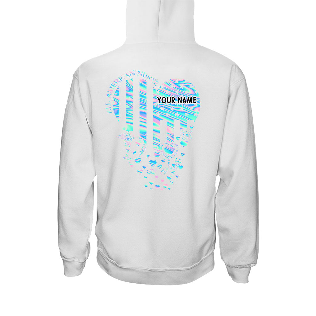 Infirmière fière - T-shirt et sweat à capuche personnalisés pour la fête de l'Indépendance