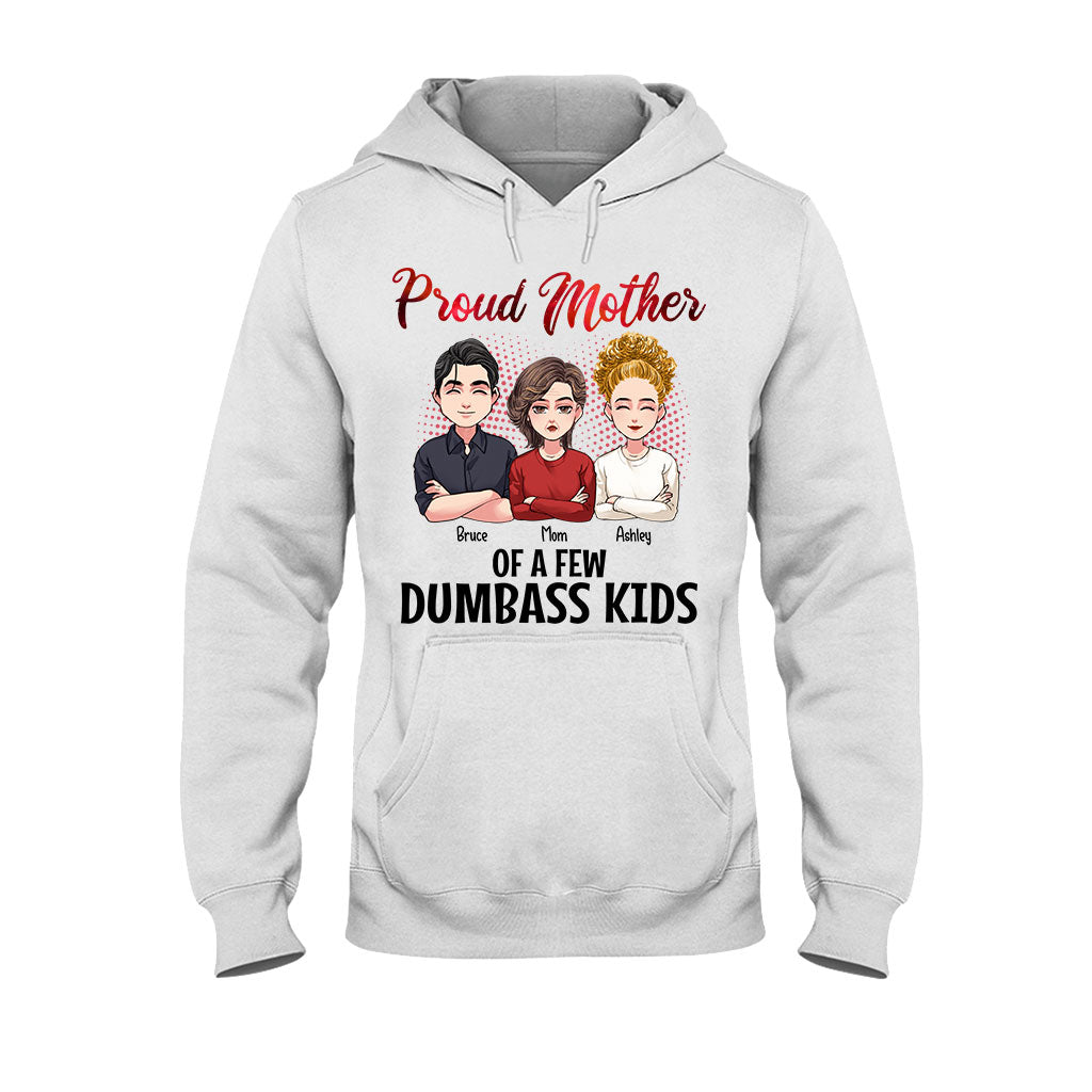 Fière maman de quelques enfants idiots - T-shirt et sweat à capuche personnalisés pour la fête des mères