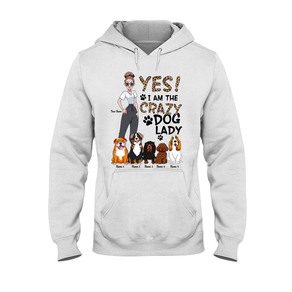 Oui, je suis la folle aux chiens - T-shirt et sweat à capuche personnalisés pour chiens