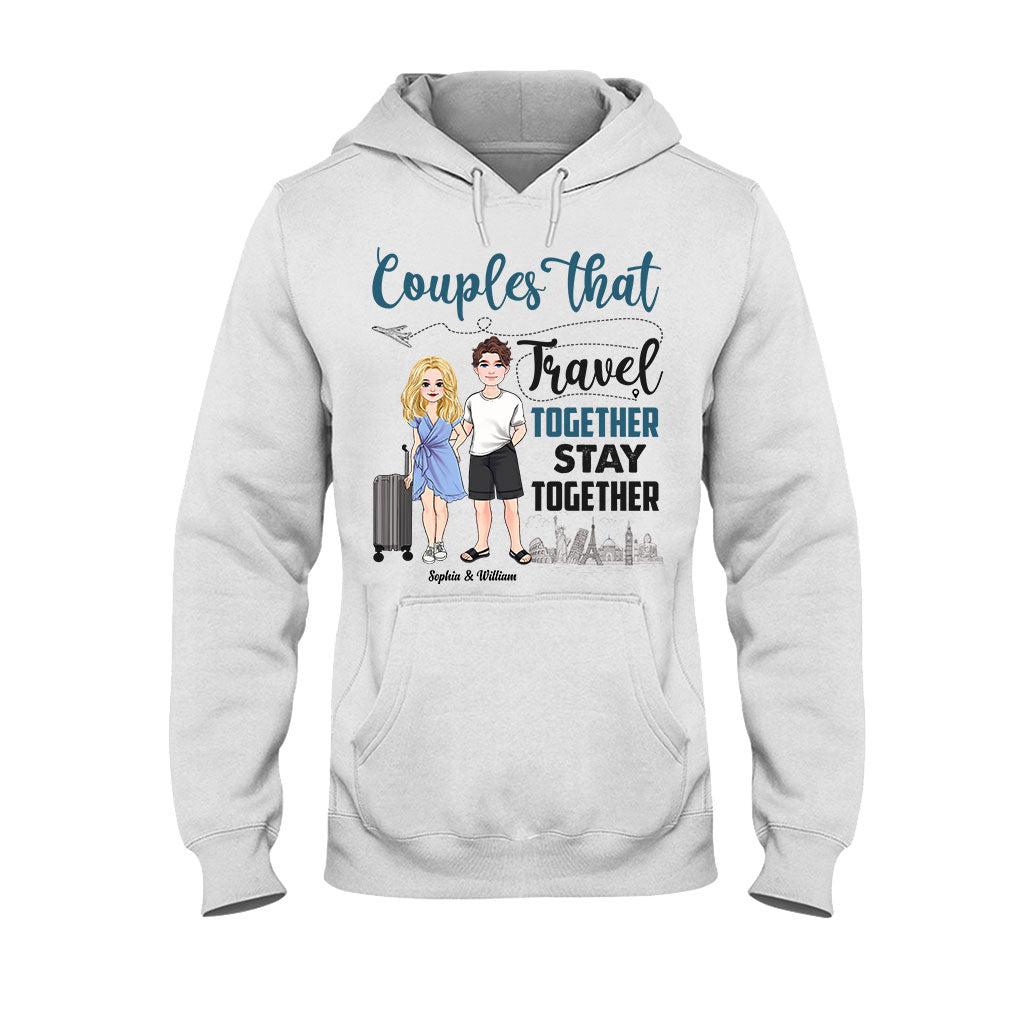 Couple qui voyage ensemble - T-shirt et sweat à capuche de voyage personnalisés
