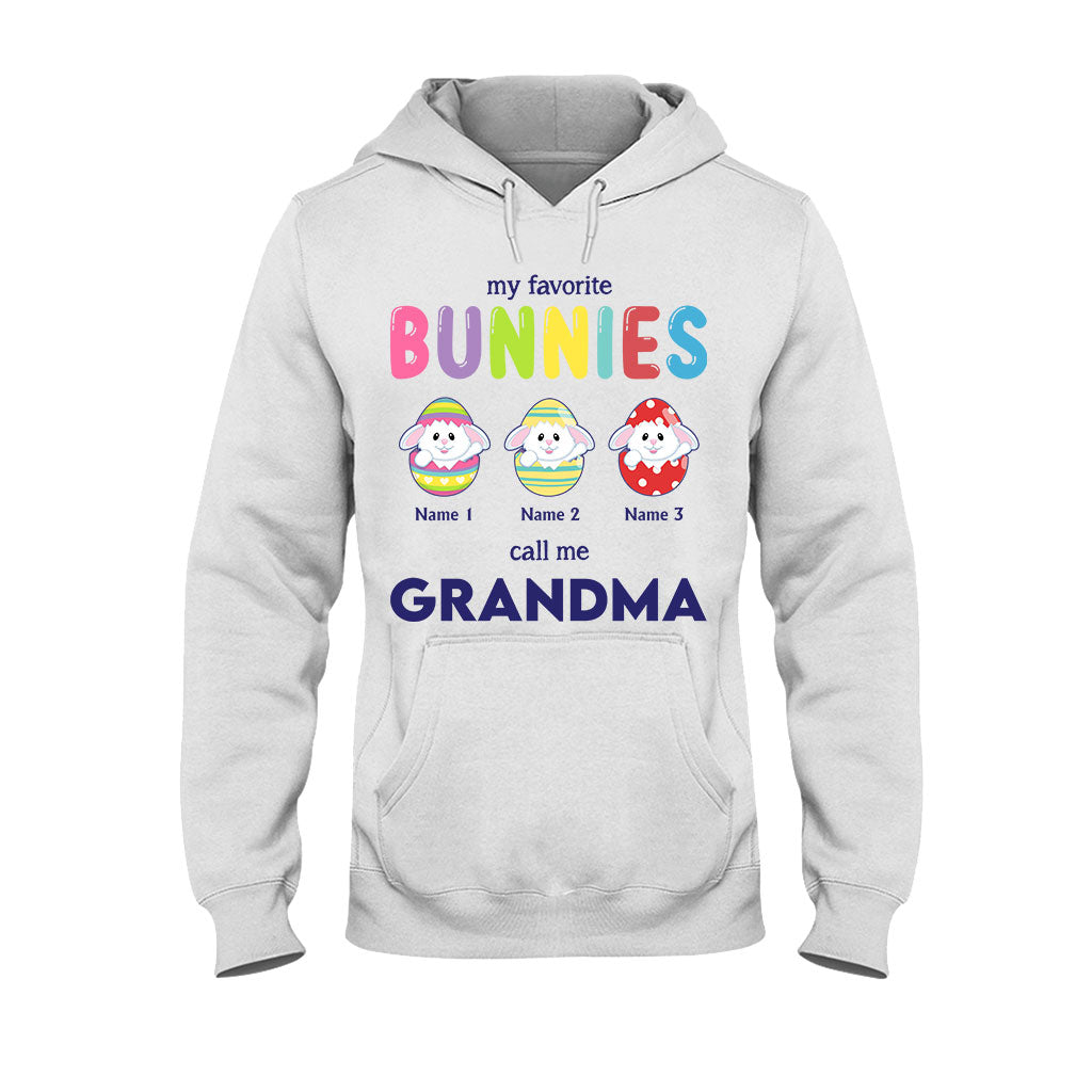 Mes lapins préférés m'appellent grand-mère - T-shirt et sweat à capuche personnalisés pour la fête des mères et Pâques