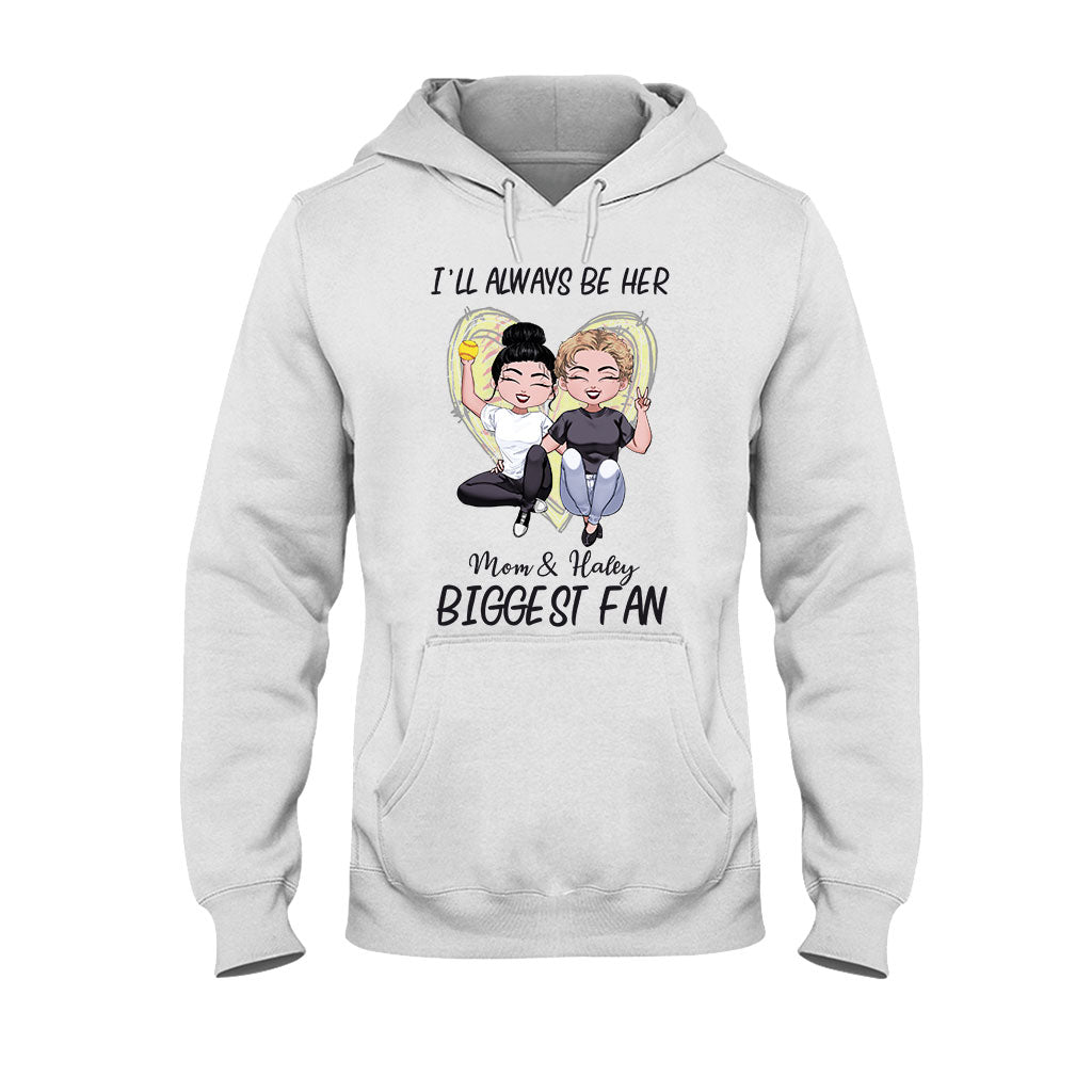 Sois toujours la plus grande fan - T-shirt et sweat à capuche de softball personnalisés pour la fête des mères