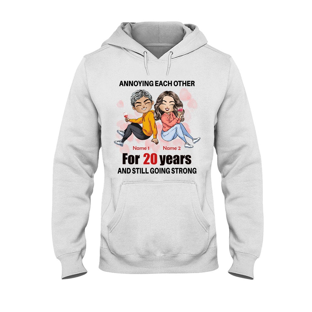 Mari et femme qui s'agacent mutuellement - T-shirt et sweat à capuche personnalisés pour couples