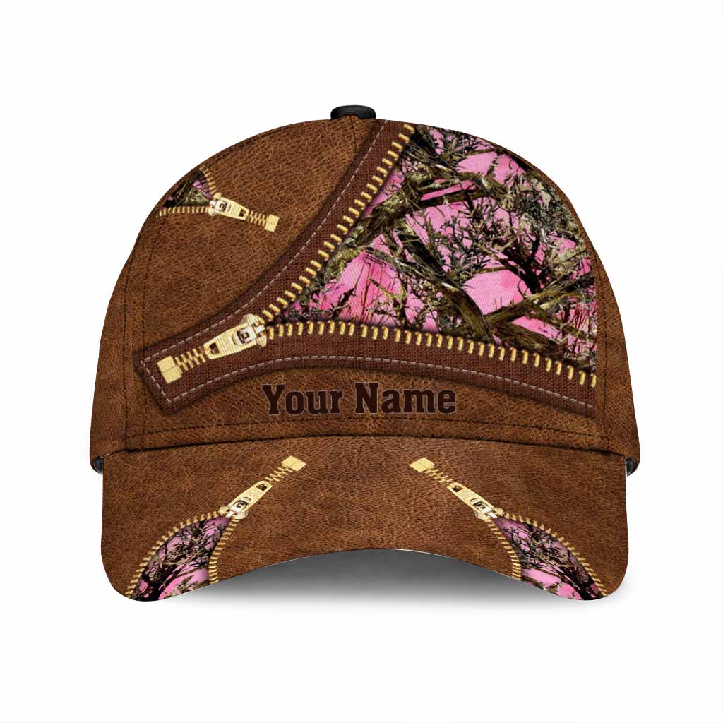 Casquette classique Country Girl - Motif de chasse personnalisé en cuir imprimé
