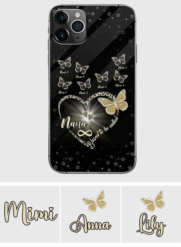 Blessed To Be Called Butterfly Heart - Grandma Personalized Phone Case 082021