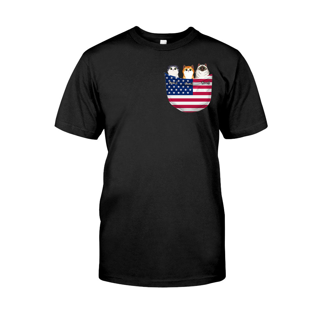 The 4th Of July - Personalized Independence Day Cat T-shirt and Hoodie