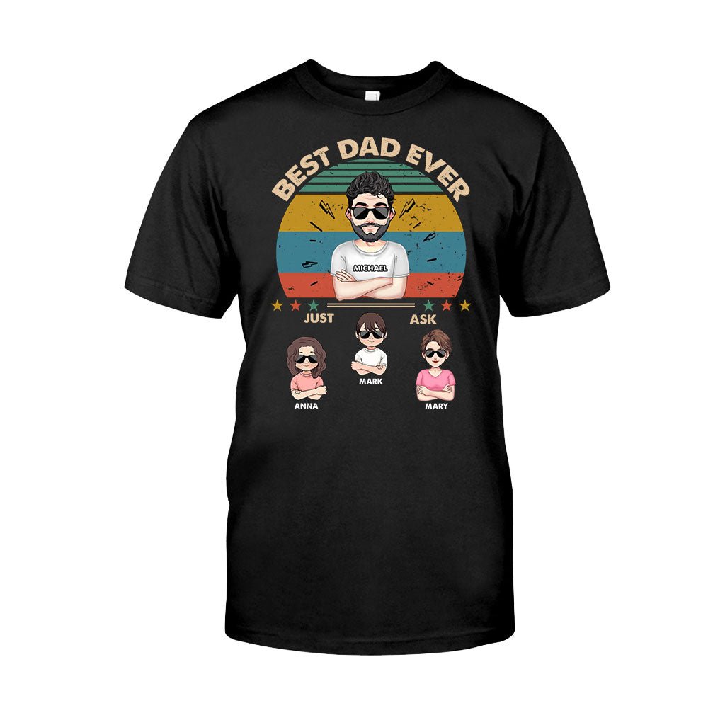 Meilleur papa du monde - Cadeau pour papa, maman, grand-père, grand-mère - T-shirt et sweat à capuche personnalisés