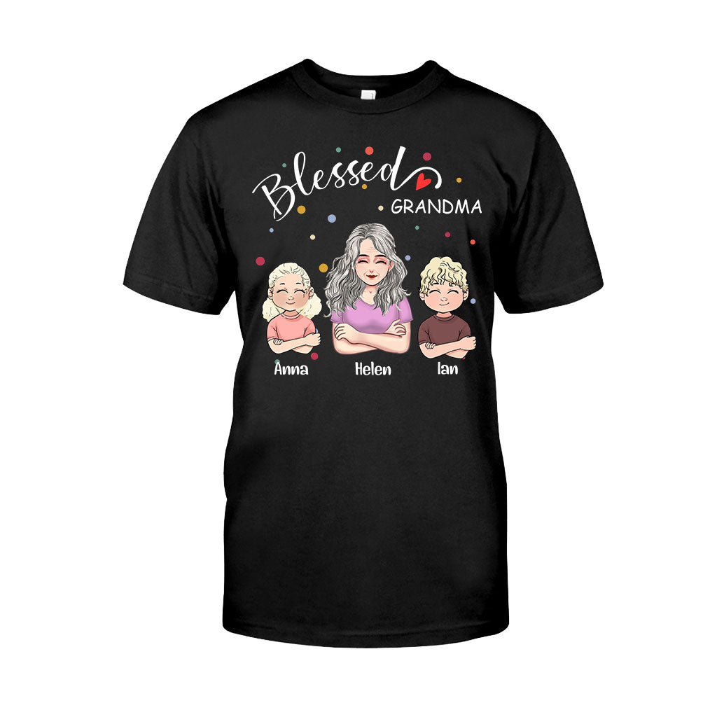 Blessed Grandpa - Personalized Mother's Day Grandma T-shirt and Hoodie