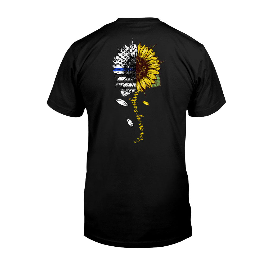 Tu es mon soleil tournesol - T-shirt et sweat à capuche Blue Line Police Officer 1121