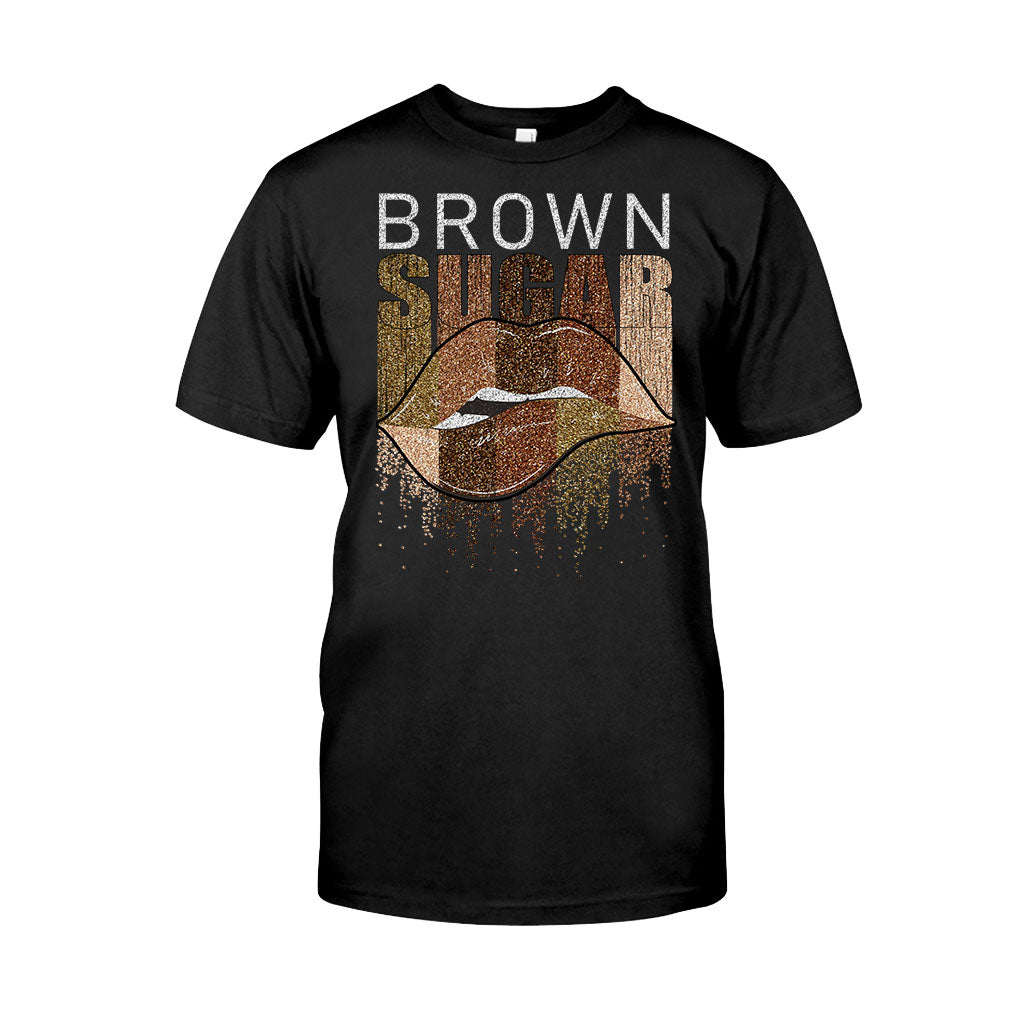 Brown Sugar - T-shirt et sweat à capuche afro-américains avec imprimé à paillettes imitation 1121