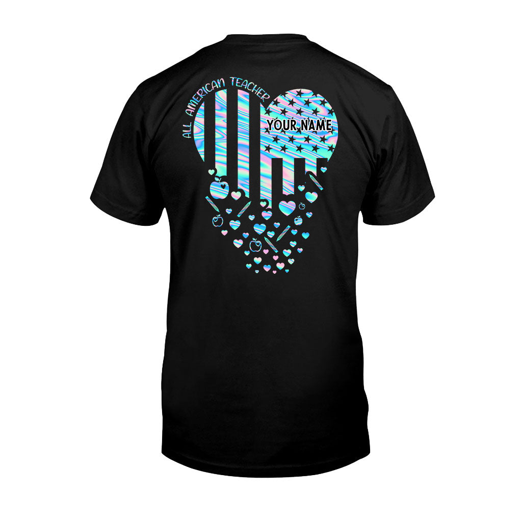 Professeur fier - T-shirt et sweat à capuche personnalisés pour la fête de l'indépendance