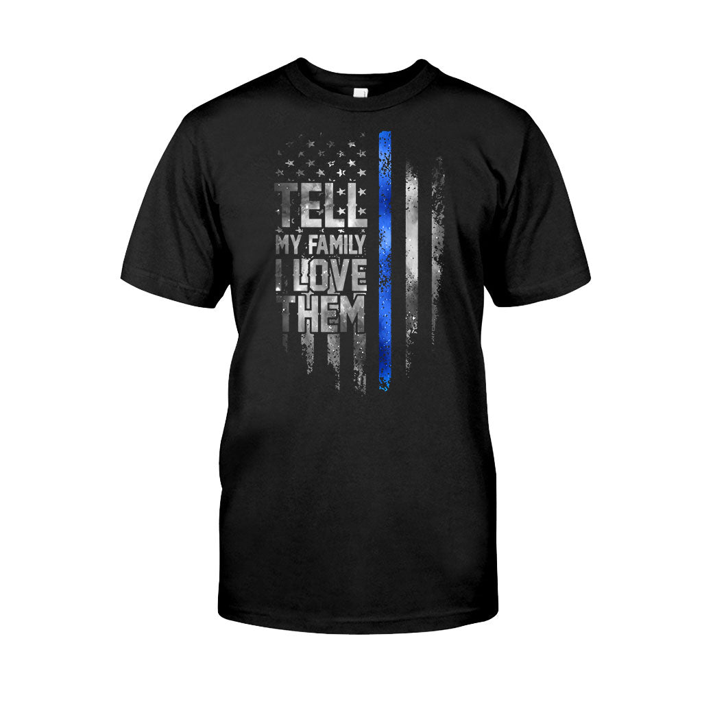 Dites-le à ma famille - T-shirt et sweat à capuche « Policier » 062021